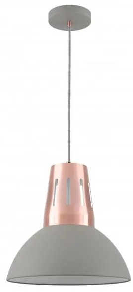 Lámpa Mennyezeti lámpatest ARTEMIA L, 2447, AC220-240V, 50/60Hz, 1*E27, max.40W, IP20, 34,5cm, egyes, szürke