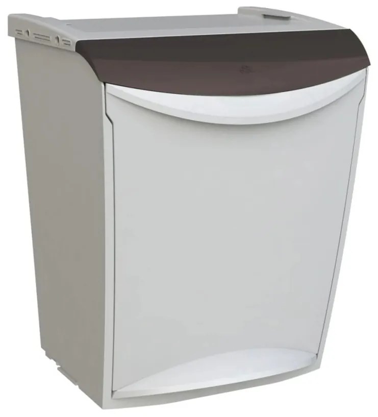 Denox Ekosystem Hulladékgyűjtő edény válogatotthulladékhoz 25 l, szürke - mix