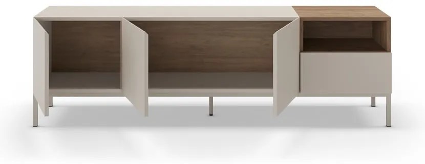 Krémszínű TV-állvány 180x55 cm Cailin – Marckeric