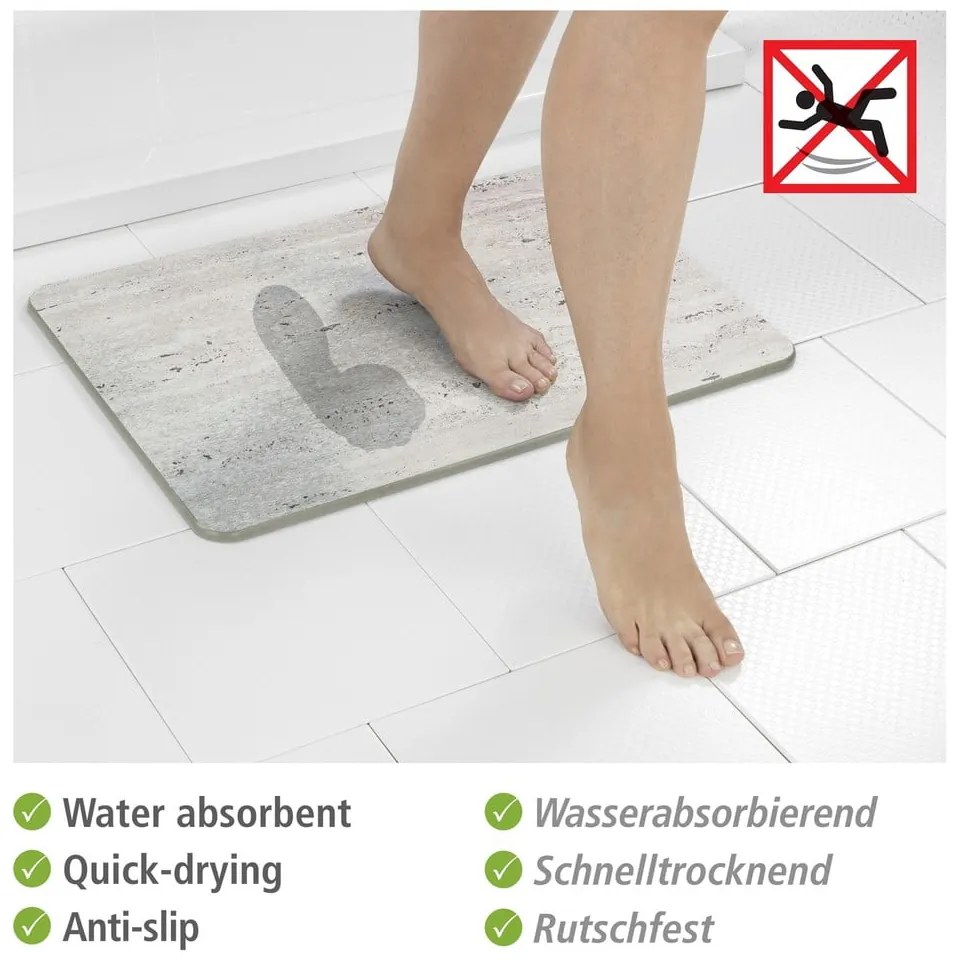 Világosbarna kovaföld fürdőszobai kilépő 39x60 cm Puna – Wenko