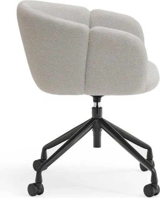 Világosszürke kárpitozott irodai szék Add – Teulat