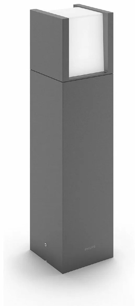 Philips Arbour UltraEfficient kültéri LEDoszloplámpa 3,8W 2700K 40 cm, antracit