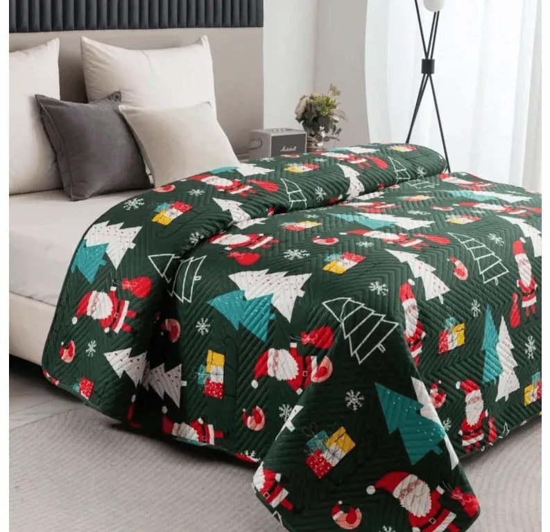 Ágytakaró SANTA WINK, sötétzöld Méret: 220 x 240 cm