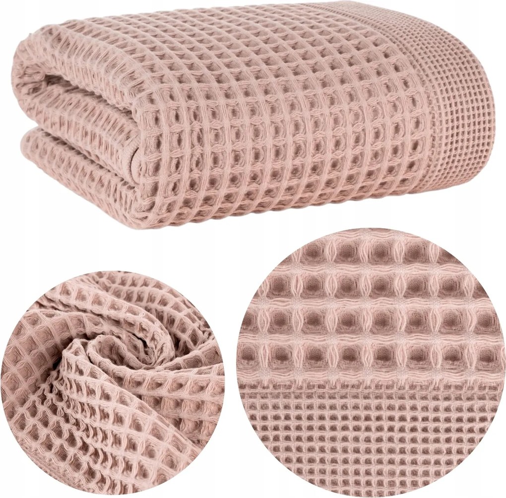 Melo Fürdőlepedő 70x140cm rózsaszín pamut vastag nedvszívó puha spa