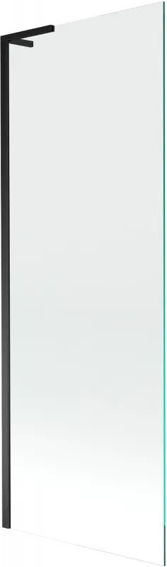 Mexen Next L 1-szárnyú kádparaván 70 x 150 cm, átlátszó, fekete - 895-070-000-03-00-70