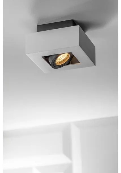 Lámpa Mennyezeti lámpatest ASTER, AC220-240V, 50/60 HZ, GU10, MAX.20W, IP20, alumínium, egy, fehér