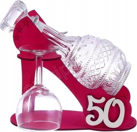 Karafka gombostű 2 pohár 50-es ajándék