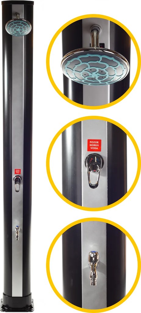 Kerti szolár zuhany Hawaj Fantasy Rain 35 l | fekete/ezüst