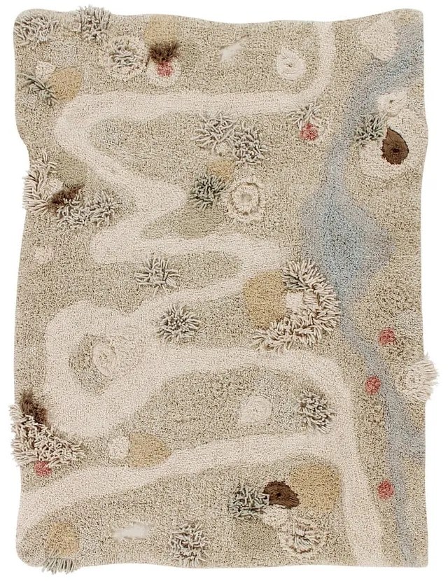 Bézs pamut gyerek játszószőnyeg 120x160 cm Path of Nature – Lorena Canals