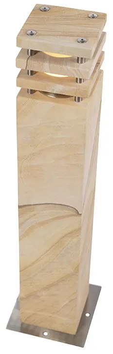 Modern kültéri állólámpa homokkő 70 cm - Grumpy