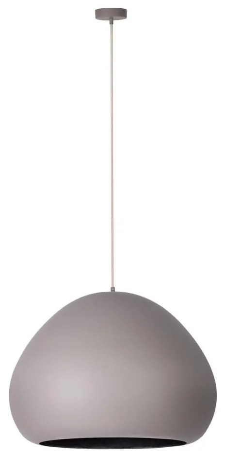 Csillár zsinóron LAVA 1xE27/15W/230V taupe/fekete