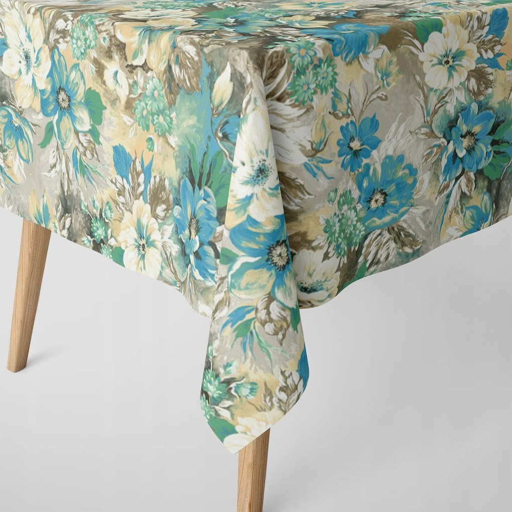 Abrosz A Nappaliba, Gyönyörű Nagy Virágok 140x220 velvet