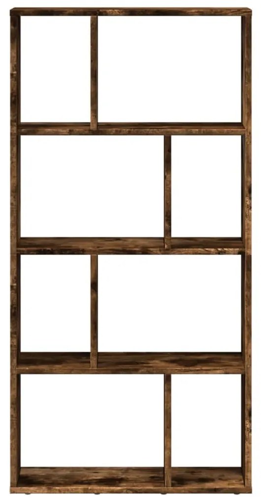 füstös tölgy színű szerelt fa könyvespolc 60 x 20 x 120 cm