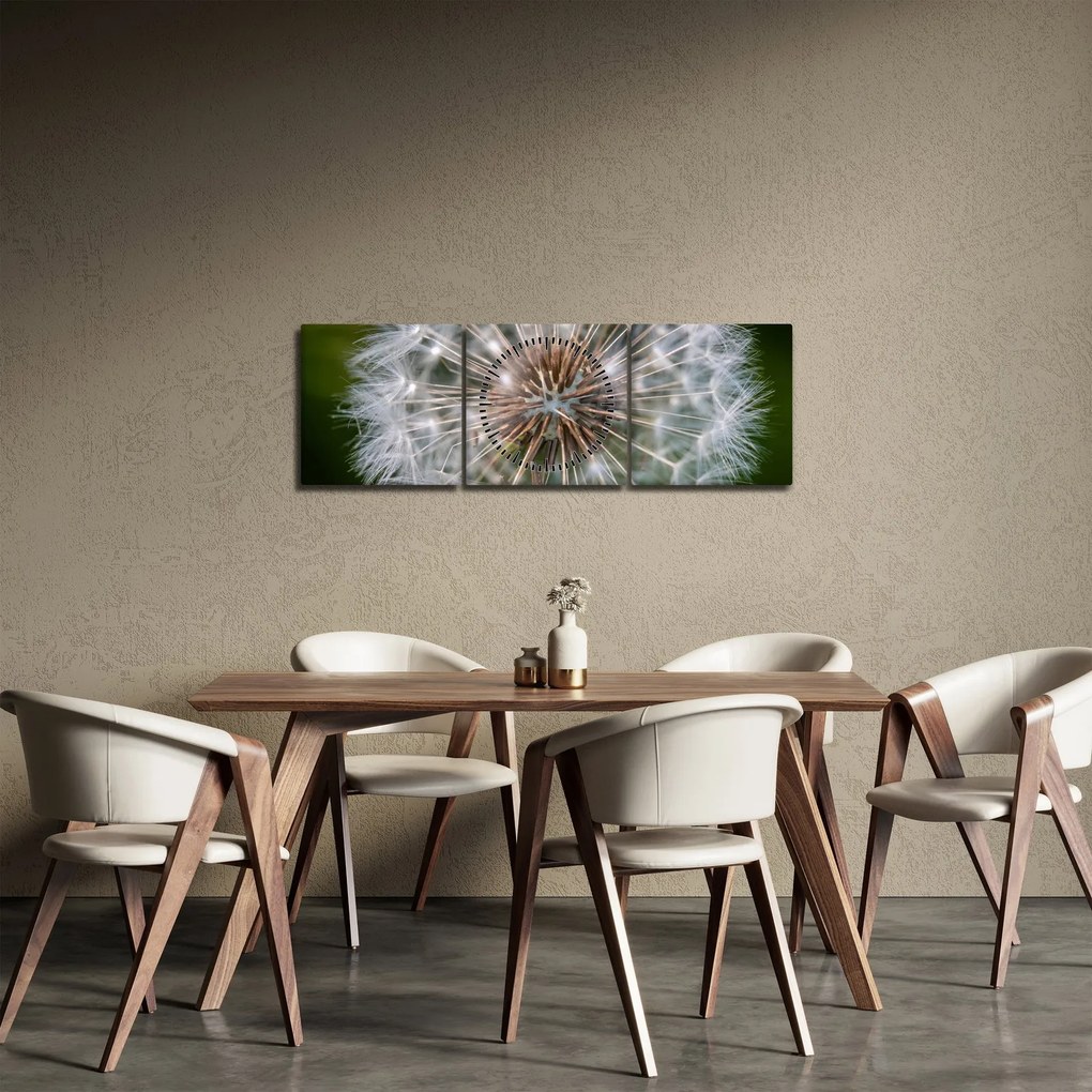 Pitypang képe (órával) (90x30 cm)