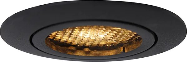 Okos süllyesztett spot fekete, WiFi GU10 állítható - Ude Honey