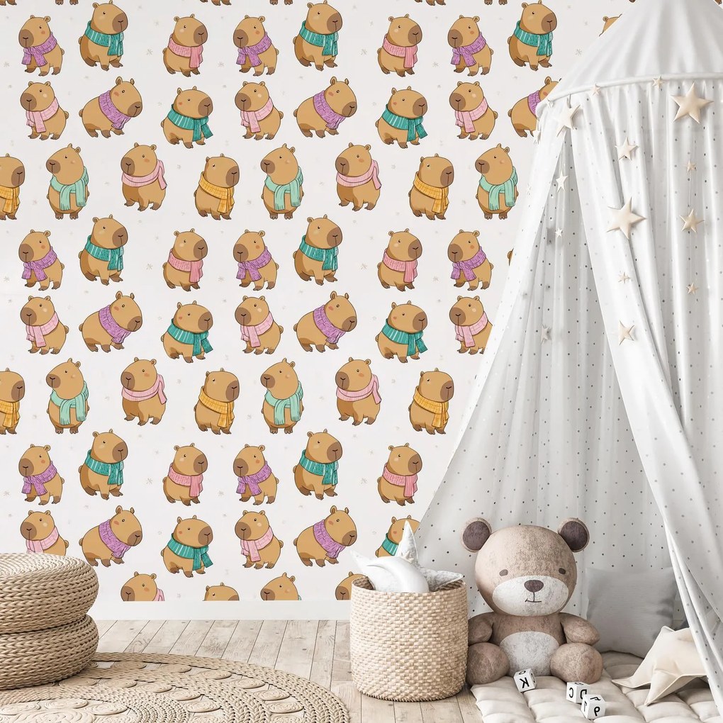 Fotótapéta - Kapybarák (147x102 cm)