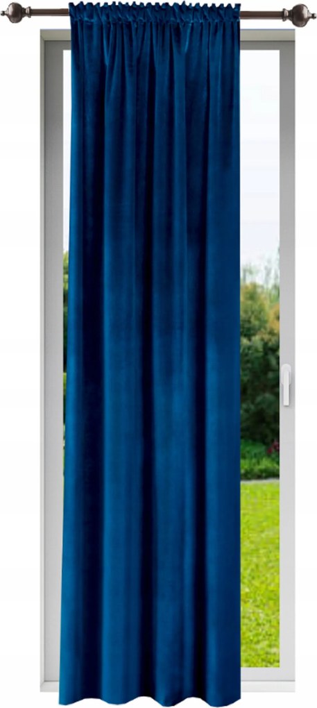Kész függöny, velúr, 140x230. Függönyök nappaliba, színes, velúrból (Velvet), ráncoló szalaggal.