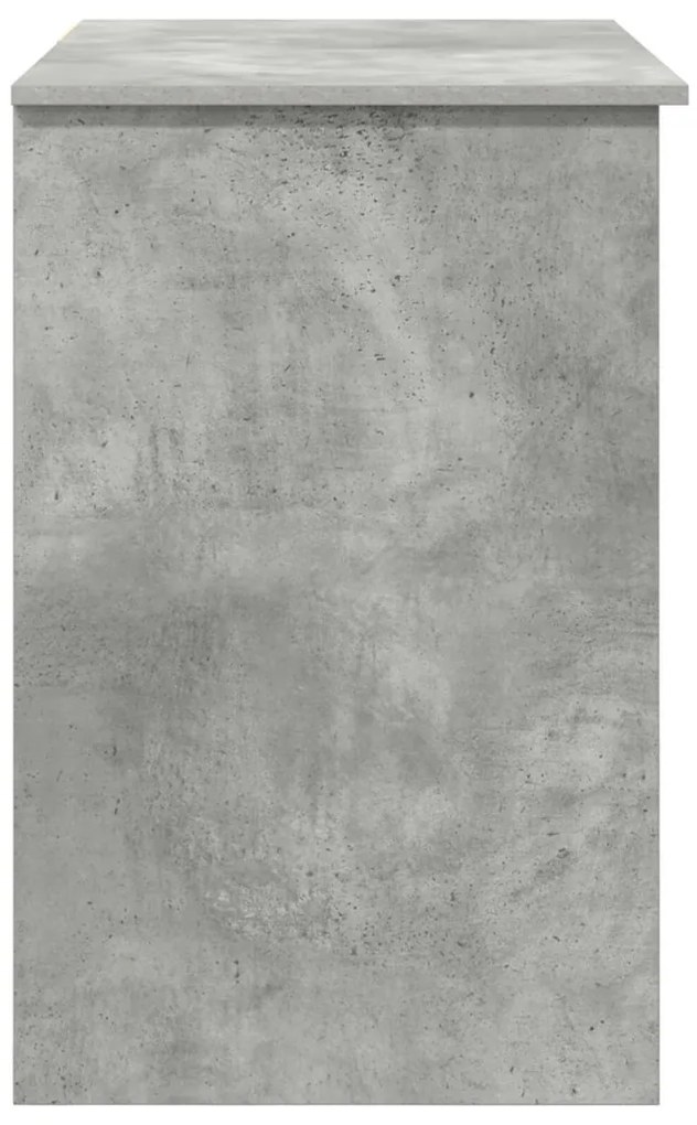 íróasztal tárolóval beton szürke 90x49.5x75 cm Mérnöki fa