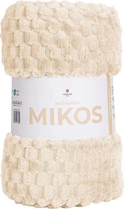 Mikos bolyhos dombornyomott takaró 160x200 bézs