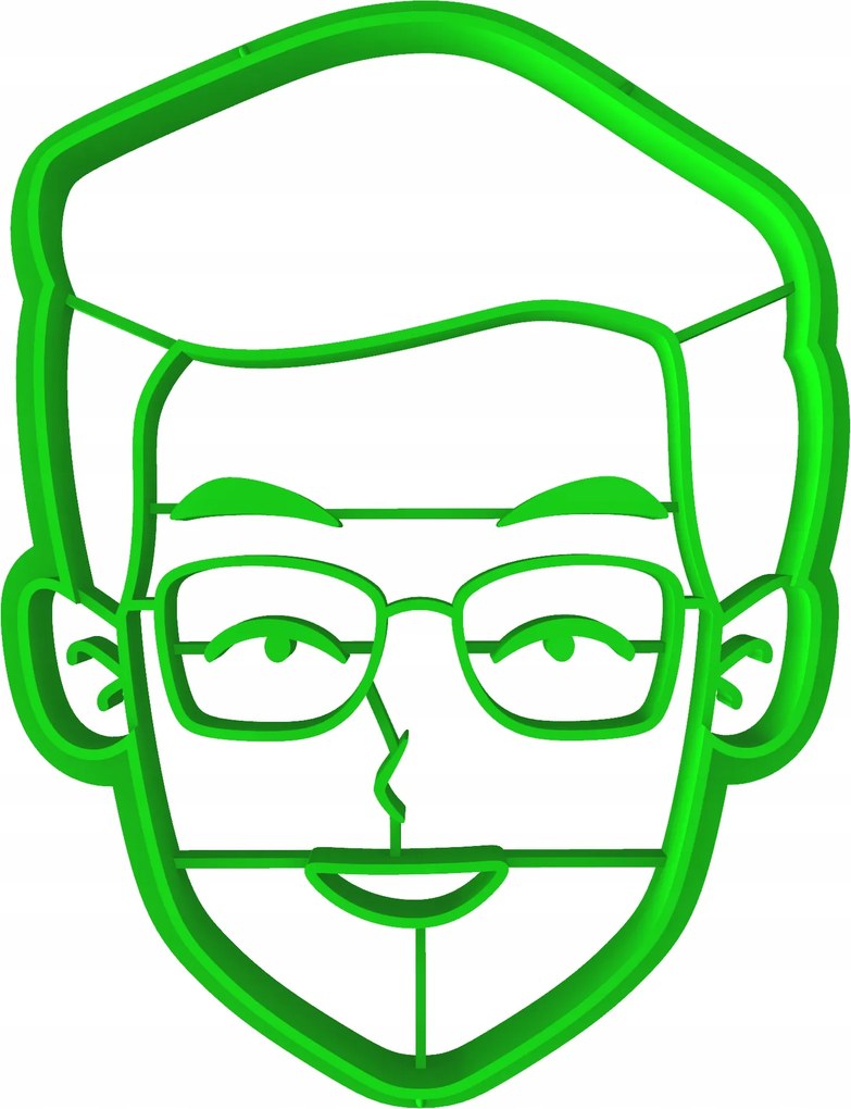 Forma Lyukasztó Mézeskalács kiszúró Apák Napja Apa 8cm