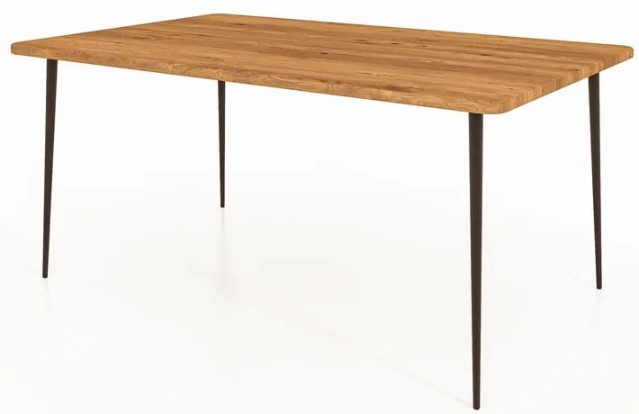 Tölgyfa étkezőasztal 160x90 cm Kula – The Beds