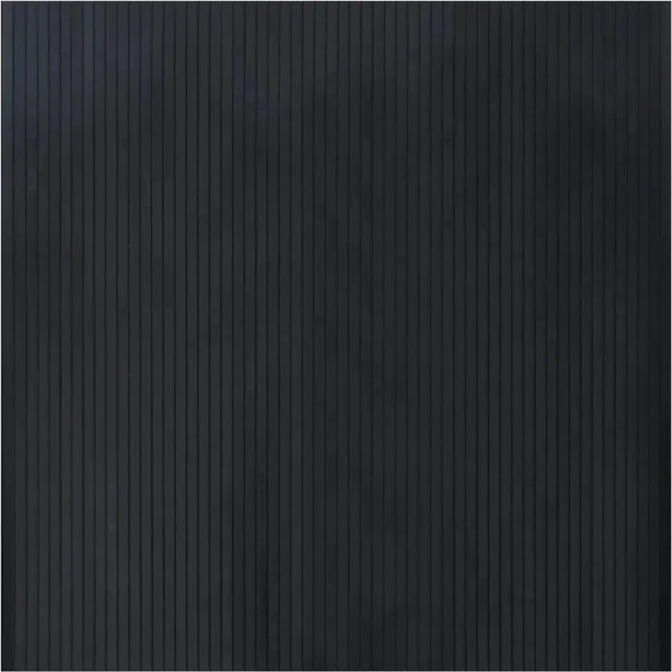 vidaXL négyszögletű fekete bambusz szőnyeg 100 x 100 cm