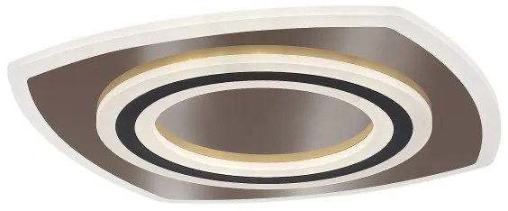 Rabalux 71317-LED fényerőszabályozható mennyezeti lámpatest TANELI 60W/230V 3000/4000/6000K króm/fekete + távirányító