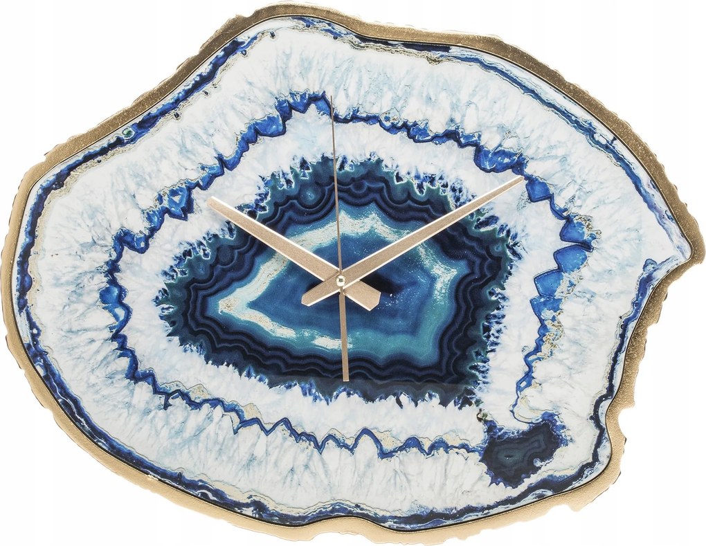 Falióra kék arany achát dekoráció glamour minimalizmus látványos