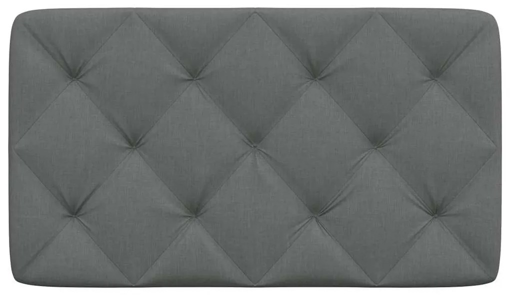 sötétszürke szövet fejtámla párna 80 cm