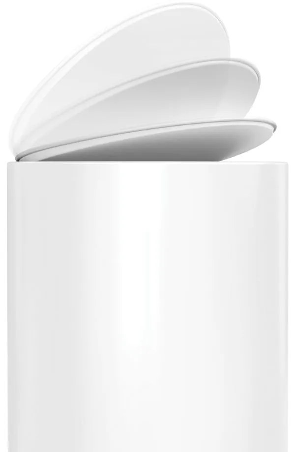 Fehér fém pedálos szemetes 6 l – simplehuman