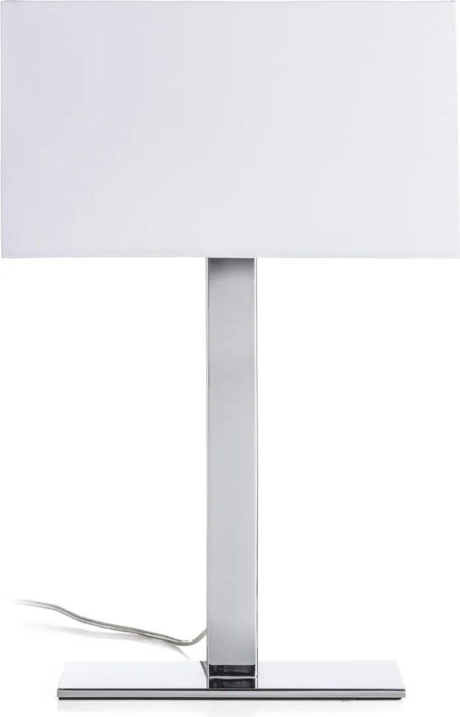 RENDL PLAZA M stolní bílá chrom 230V LED E27 15W