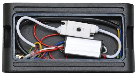 Ecolite ZFP12-CR - LED Kültéri fali lámpa BRICK 2xLED/6W/230V IP65 fekete