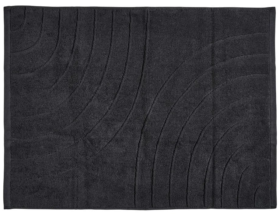 Fekete frottír pamut törölköző 50x70 cm Time – Zone