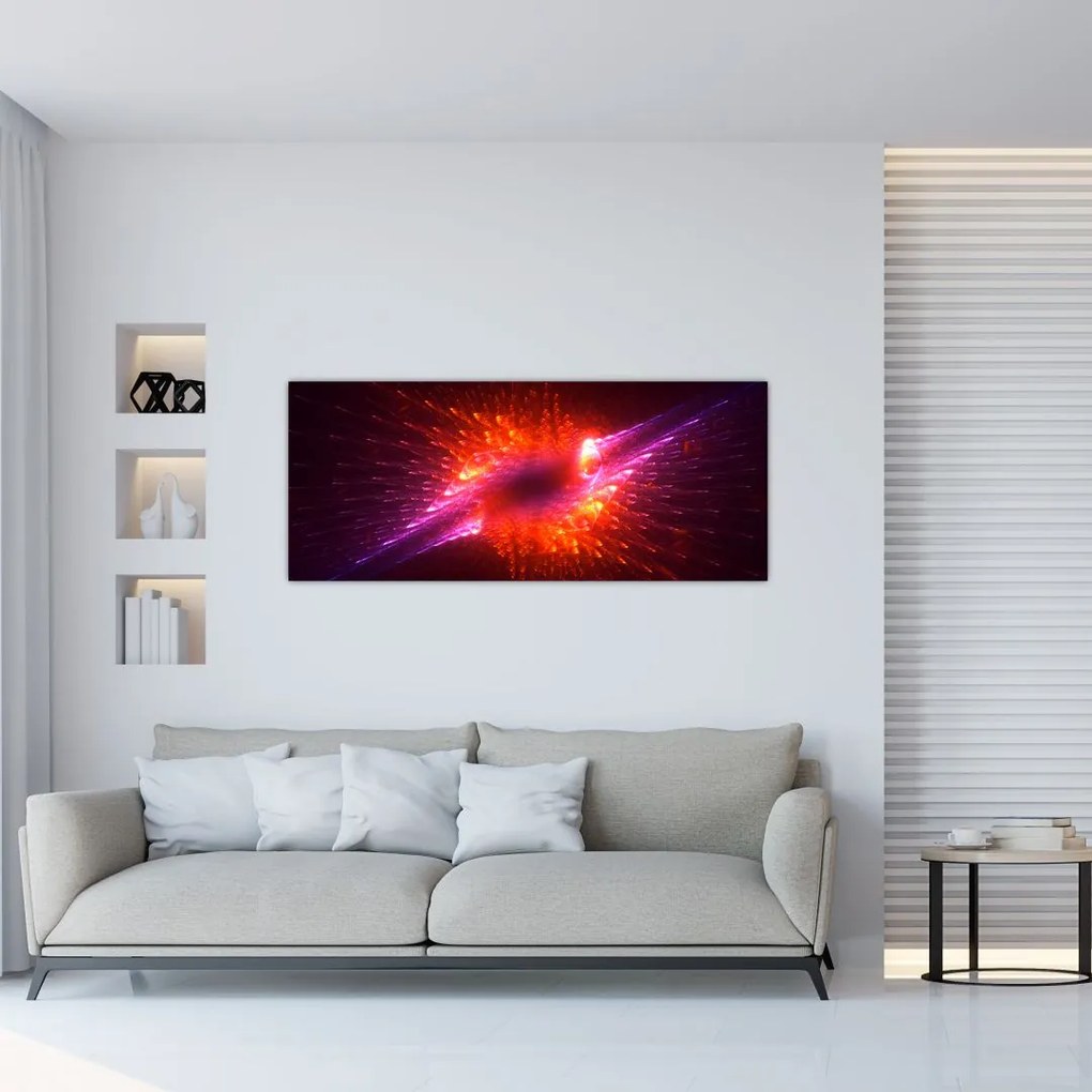 Modern tüskés absztrakció képe (120x50 cm)