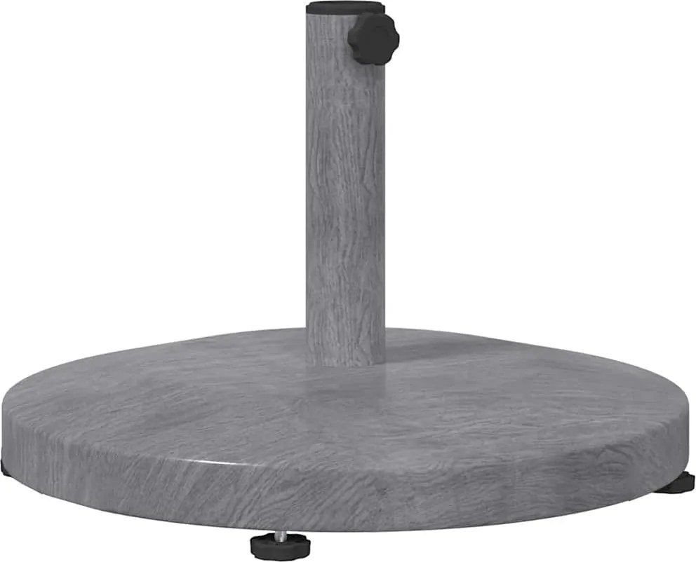 vidaXL Napernyőtalp Sötétszürke fa hatás 48 x 48 x 32 cm