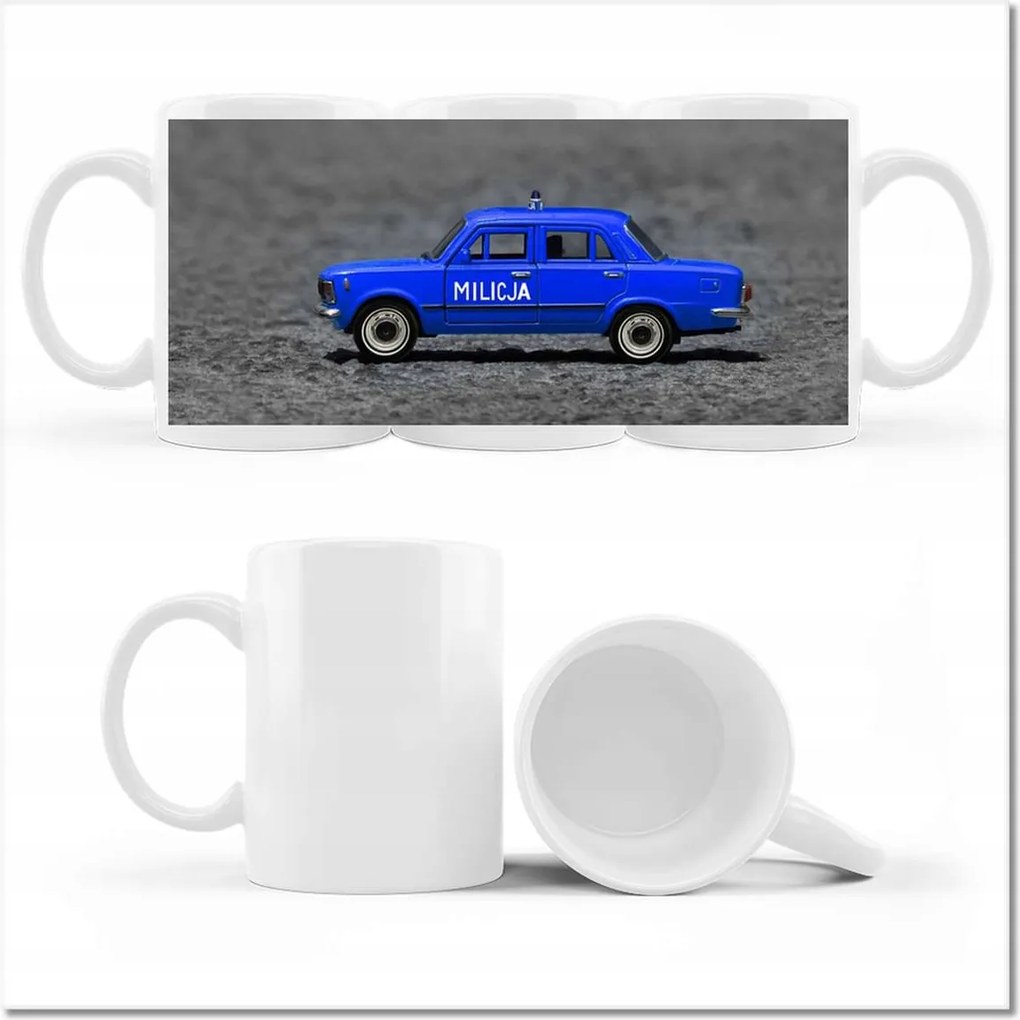 Nyomott mintás bögre Nagy Fiat 125P Milícia Mo