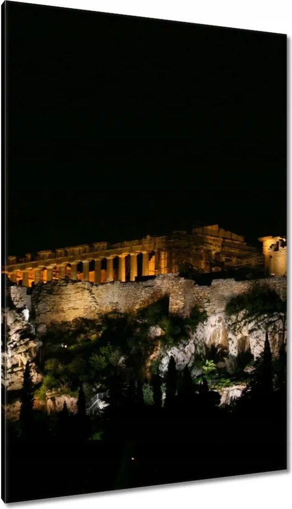 Vászonkép 80x120 Éjszaka Akropol Athén