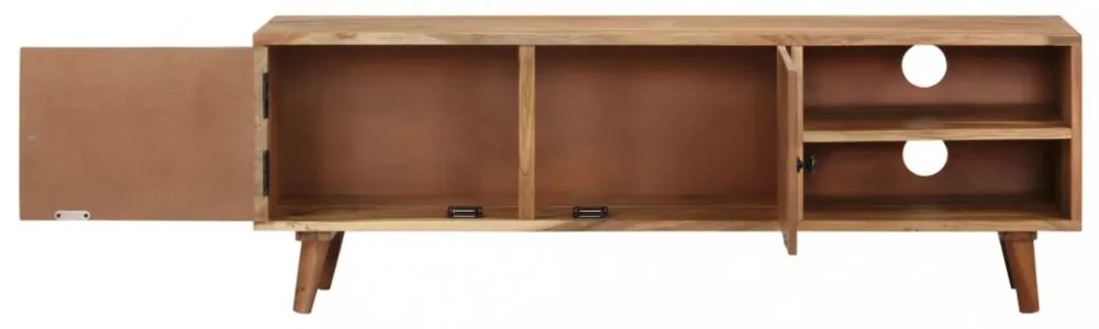 tömör akácfa TV-szekrény 115 x 30 x 39 cm