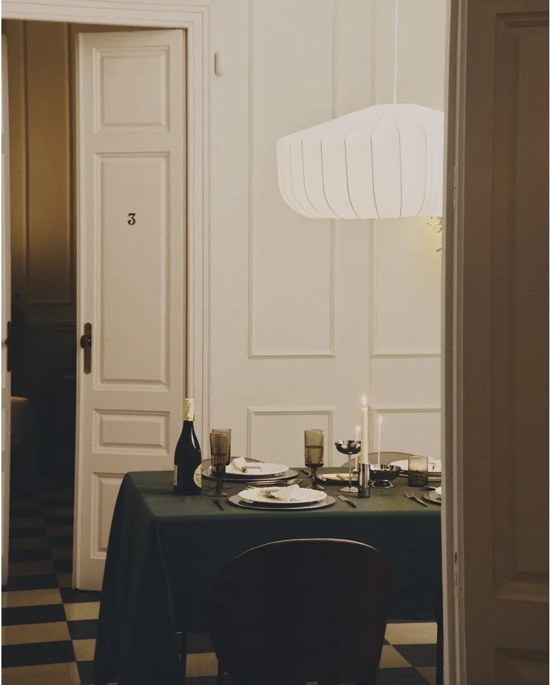 Fehér mennyezeti lámpa textil búrával ø 76 cm Somar – Kave Home