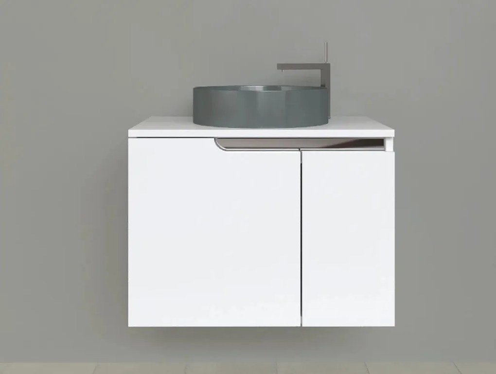 Piramida EURIDIKA fali fürdőszobabútor - mosdópult mosdó nélkül -2 ajtós - 74 x 48 x 53 cm