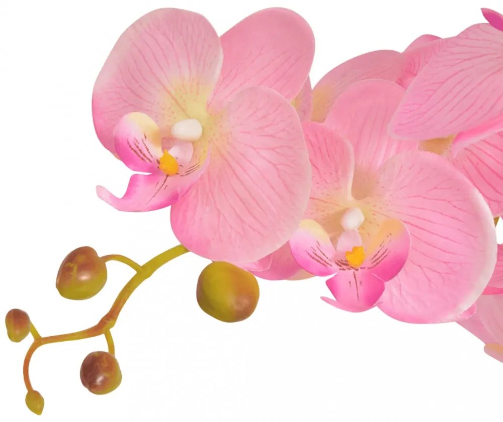 műorchidea virágcseréppel 65 cm rózsaszín