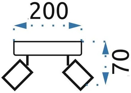 Szerszámlámpa - Fém mennyezeti lámpa PLAFON REFLECTOR APP696-2C, fekete, OSW-05342