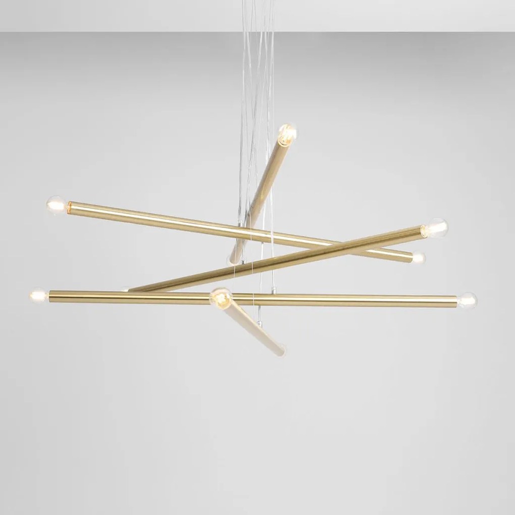 ALDEX 1072M40 TUBO Modern Led Függesztett Lámpa Sárgaréz E14 IP20