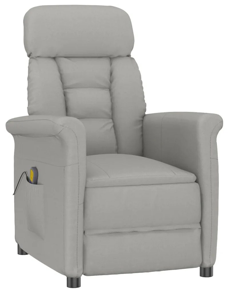 Masszázsszék Világosszürke 70.5 x 96.5 x 95 cm Poliészter