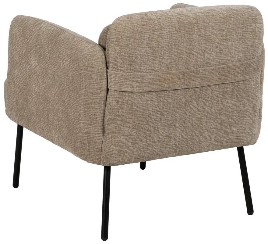 Bézs zsenília fotel Bind – Ixia