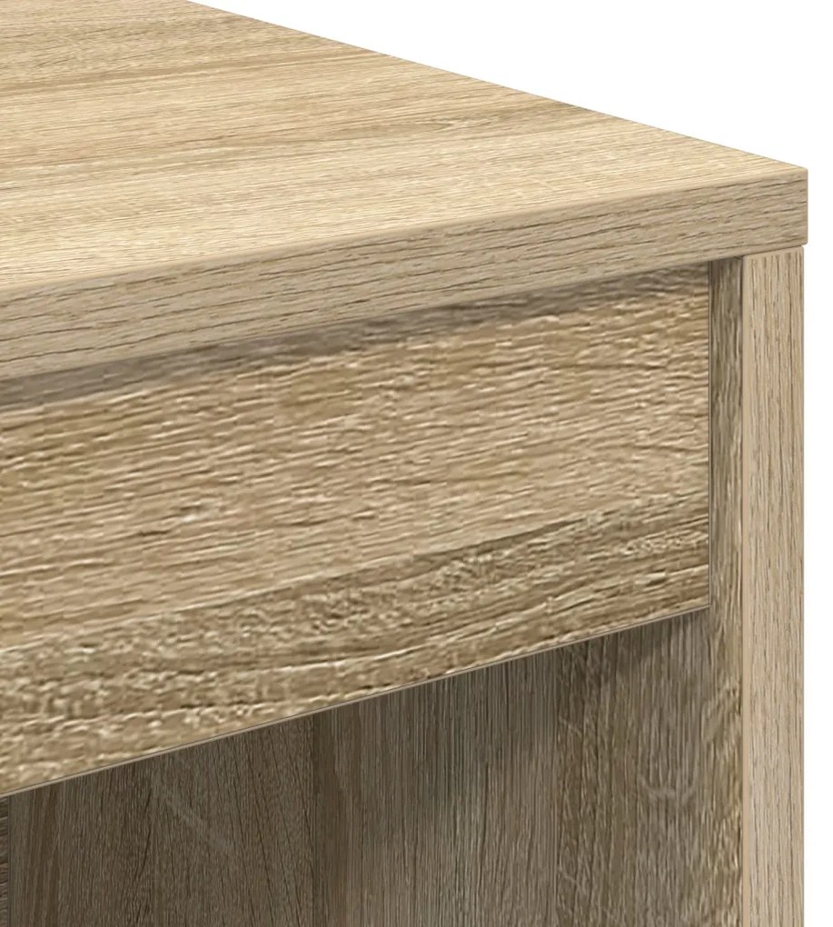vidaXL Íróasztal Sonoma tölgy Mérnökileg kezelt fa 100 x 40 x 76 cm