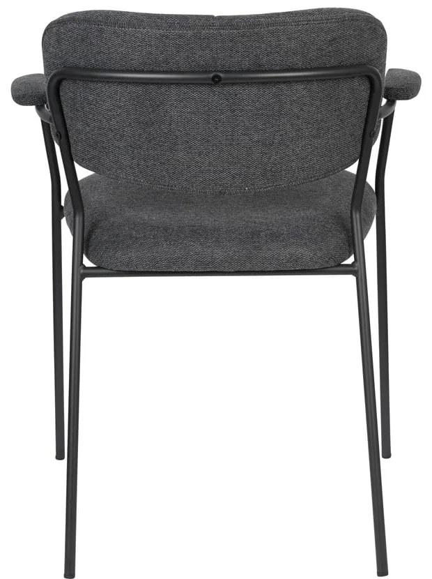 Antracitszürke étkezőszék szett 2 db-os Jolien – White Label