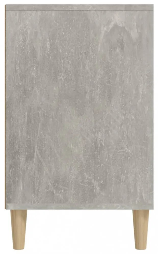 betonszürke szerelt fa cipőszekrény 102x36x60 cm