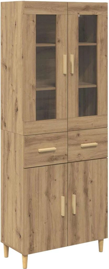 vidaXL Magasfiú fiókkal Artisan tölgy 69,5 x 34 x 180 cm Faanyag