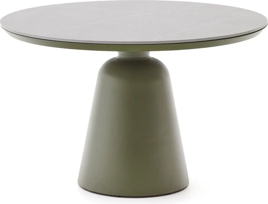 Kerek kerti étkezőasztal kerámia asztallappal ø 120 cm Tudons – Kave Home